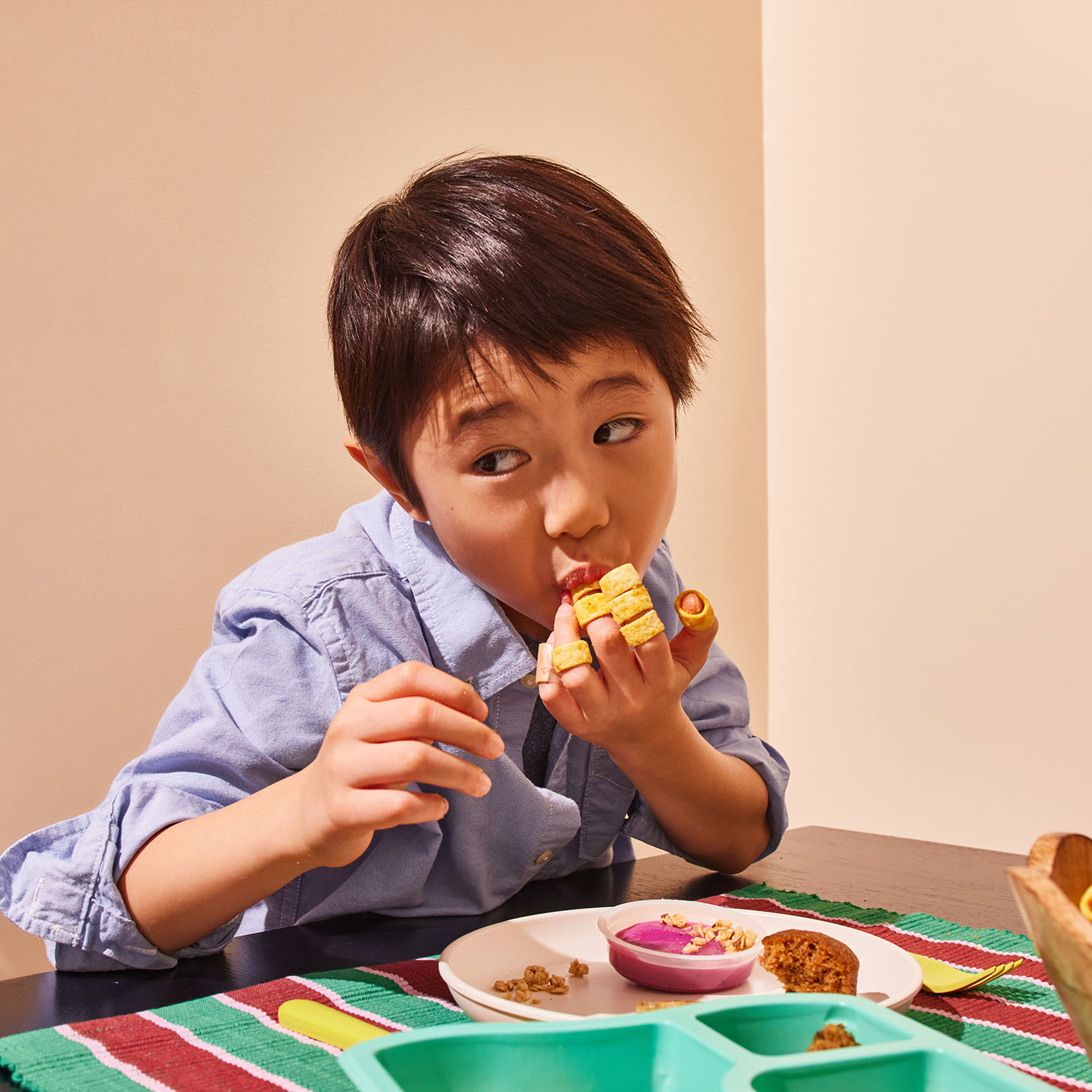 Pancake Party Veggie Loops | Kids Snacks - Little Spoon